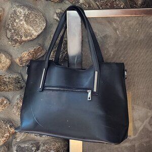 Amazon Black Vegan Leather Shoulder Bag